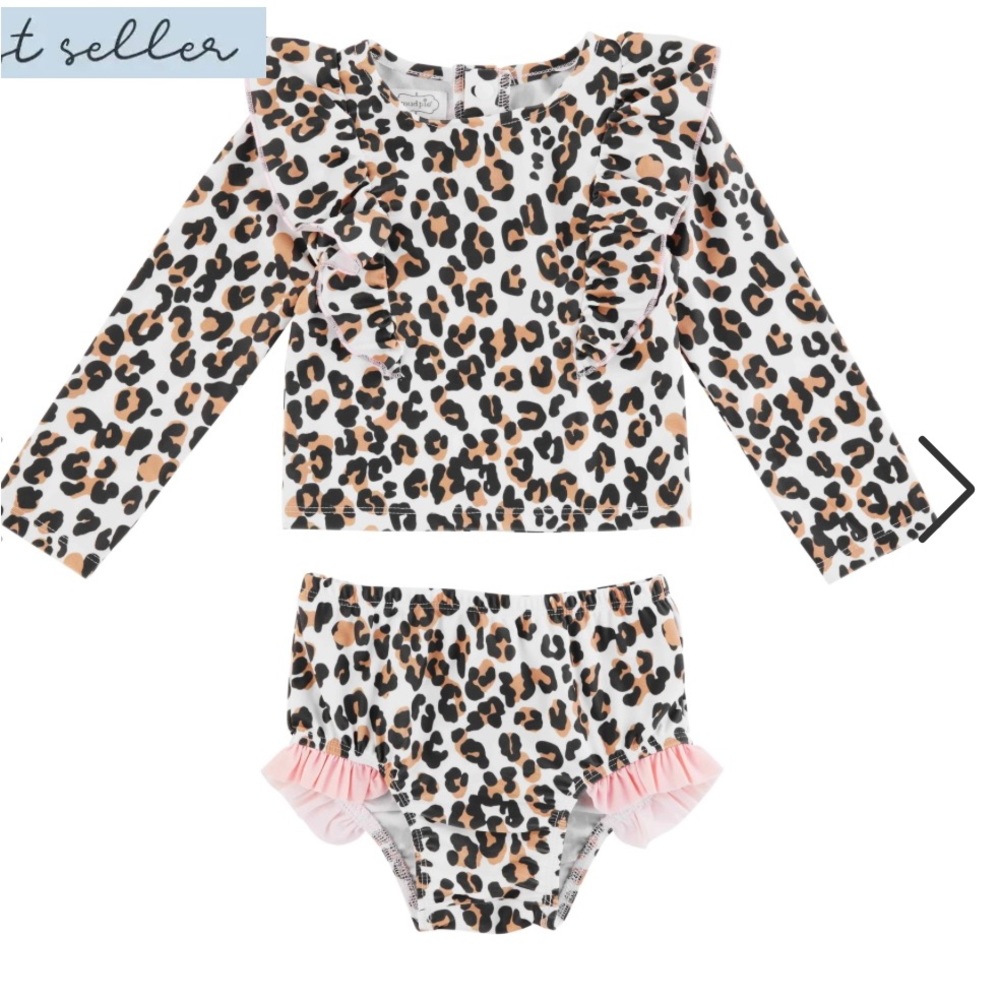 Mud Pie Rash Guard Swim Set
